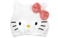 スケ 【送料無料】【サンリオキャラクターズ】吸水速乾タオルキャップ【ハローキティ】【キティちゃん】【キティ】【きてぃ】【帽子】【ヘアキャップ】【湯上り】【お風呂上り】【プール】【吸水】【雑貨】【グッズ】【かわいい】