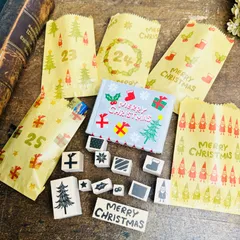 クリスマスはんこセット＊ラバースタンプ12個セット＊RS034_y