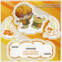 【中古】アクリルスタンド・アクリルパネル 楡井秋彦×ポムポムプリン アクリルスタンドプレート 「WIND BREAKER×サンリオキャラクターズ POP UP SHOP 第2弾」