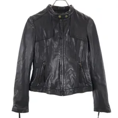 美品マウジーラムレザーダブルライダースジャケット黒MOUSSY moussy マウジー 羊革 ダブルライダースジャケット 2サイズ