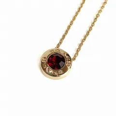 コーチ COACH オープンサークル ストーン ネックレス 54514 赤 レッド ゴールドカラー ☆AA★