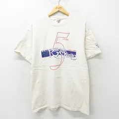 XL/古着 ヘインズ 半袖 ビンテージ Tシャツ メンズ 90s Raising spirits 5 コットン クルーネック 生成り 24jun14 中古
