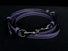 ■美品■ COACH コーチ レザー バッグ用 ショルダーストラップ クロスボディ レディース パープル系 BK7601