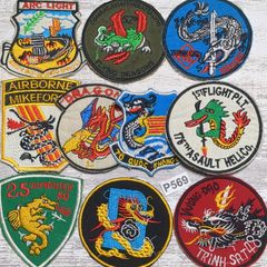 ★P569 龍 DRAGON ベトナム 戦争 ワッペン 10枚 ドラゴン 竜 米軍 サバゲー ミリタリー 軍物 古着 