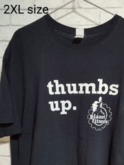 2XL／US古着／Ｔシャツ／フルーツオブザルーム／thumbs up.／ビッグサイズ