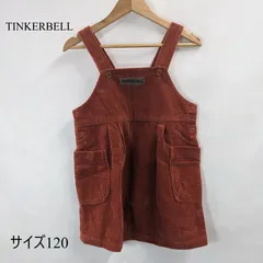 TINKERBELL ティンカーベル キッズ ワンピース ノースリーブ オレンジ サイズ120