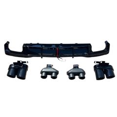 即日発送 アウディ A7 RS7-type リア ディフューザー マフラーカッター 4K8 スポーツバック 現行 Audi 国内在庫 即納 カスタム エアロ パーツ 外装 部品