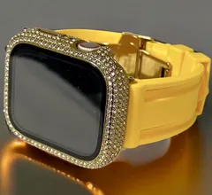 アップルウォッチバンド ラバーベルト Apple Watch 　キラキラ ケース カバー  メンズ レディース 38 40 41 42 44 45 46 49 SE1/2/3 Ultra1/2/3   05