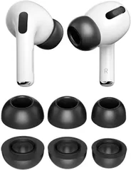 A-Pcas イヤーピース イヤーチップ AirPods Pro に対応 ウレタン製 低反発イヤーピース 体熱活性化メモリーフォーム ノイズ低減 遮音性 音質向上 付けたまま充電可能 エアーポッズ プロ用 イヤホンカバー S/M/L 3サイズ 3ペ