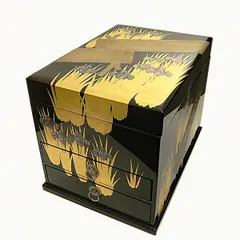 茶道具　蒔絵師　新田義明作　桜材　木地溜塗　八橋蒔絵　平丸香合　共箱　V6775 2025年最新】八橋蒔絵の人気アイテム - メルカリ