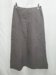 ◇ ⊂ IENA イエナ ストライプ ロング 台形 スカート サイズ38 ブラウン ブルー系 レディース P  【1409250041297】