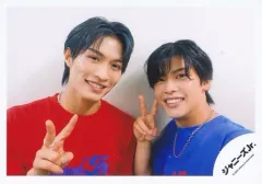 【中古】生写真(ジャニーズ) 美 少年・7 MEN 侍/那須雄登・菅田琳寧/横型・バストアップ/「ALL Johnnys’ Jr. 2023 わっしょいCAMP! in Dome」セルフィー/公式生写真