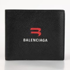 バレンシアガ BALENCIAGA 二つ折り財布 メンズ ブラック 黒 594549 札入れ プレゼント ギフト正規品