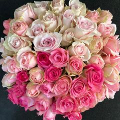 アニバーサリー＊赤とピンクの花束＊100本　ラッピング込　プロポーズ・誕生日・祝 赤とピンクの花束＊ 30㎝ ✖️100本 ラッピング込み 還暦