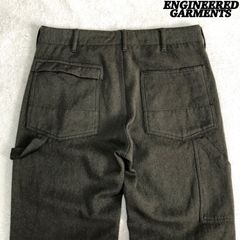 ENGINEERED GARMENTS USA製 ペインターパンツ カーペンターパンツ ワークパンツ ウール ペイズリー W32 緑系 カーキグリーン オリーブ アメリカ製 エンジニアードガーメンツ