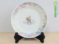 【中古】M▽yamaka ピーターラビット フラワーポット パスタカレー皿 ボウル プレート 箱付 PR581BR-6 (38596)のサムネイル