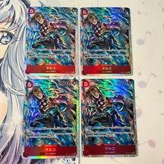 ワンピースカード マルコ 4枚セット SR OP03-013【むつ52-0901】