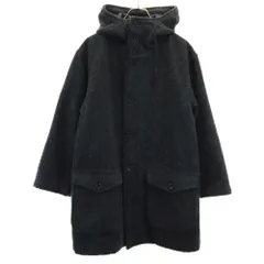 シーケーカルバンクライン 日本製 圧縮ウール フーデッド コート S チャコールグレー CK CALVIN KLEIN メンズのサムネイル