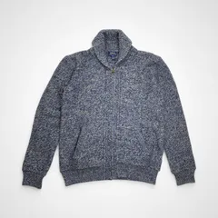 POLO RALPH LAUREN ポロ ラルフローレン / ショールカラー ケーブルニット ジャケット ヨーロッパ限定 参考定価：35,000程度 SIZE:XL(170cm)