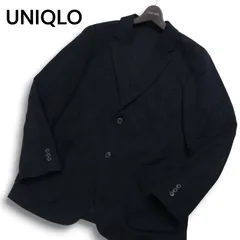 24AW★ UNIQLO ユニクロ 通年 コンフォート 2B テーラード ジャケット Sz.M メンズ 黒