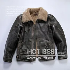 ホースハイド&シープスキン 復刻40's TYPE B-3 ムートンフライトジャケット B-17 メンフィス・ベル ラム 羊革