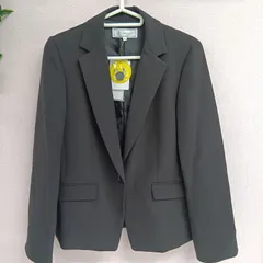 [ROPE' PICNIC]ロペピクニック テーラードジャケット レディース タグ付き ウルトラストレッチ 花粉ガード UVカット サイズ36 S ブラック（い-301，ナ）