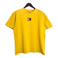 TOMMY JEANS トミージーンズ 半袖Ｔシャツ ワンポイントロゴ イエロー(メンズ XL)中古 古着 T6977