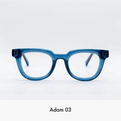 Adam 03 Model クリアブルーウェリントンメガネ