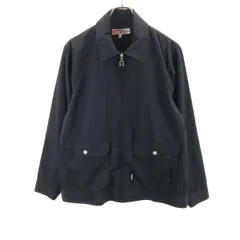 エクストララージ ジップジャケット M 黒 XLARGE メンズ 古着 【240219】