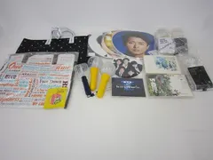  中古品 嵐 大野智 のみ 5×10 他 トートバッグ うちわ ペンライト DVD 等 グッズセット