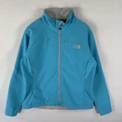古着 ザ・ノースフェイス THE NORTH FACE シェルジャケット フルジップ ワンポイントロゴ フリース L  水色 レディース