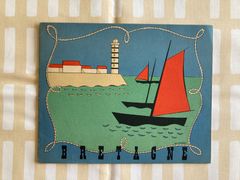 古い塗り絵　GUY GEORGET「BRETAGNE」　ブルターニュ　ビンテージ