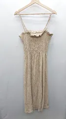 ◇ H＆M ロング丈 ワンピース サイズM ベージュ レディース E  【1408060037513】
