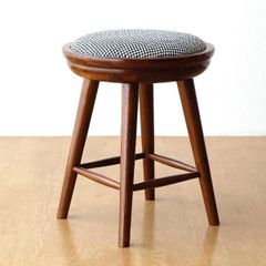 美品 広松木工 SPIN ハイスツール スピンスツール チェック柄 - メルカリ