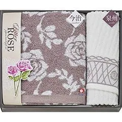 【新品・5営業日で発送】ブレイヴ 今治＆泉州 ビターローズ タオルセット ISB58350