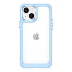 iPhone15 ケース アイフォン15  耐衝撃 ハイブリット ソフト ケース 【Color】 ブルー