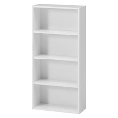 【新着商品】本棚 コミック収納ラック 不二貿易 4段 幅41.8×奥行18.5×高さ89cm ホワイト CD&DVD収納 固定棚 組立商品 81397