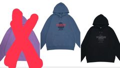 nomoyo様リクエスト品　超現実Hoodie Mサイズ ブルー　ブラック2着セット