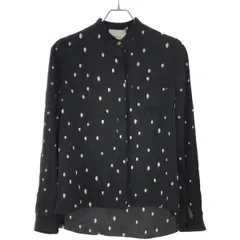 3.1 Phillip Lim スリーワンフィリップリム 17AW ノーカラーシルクブラウス  ブラック 0のサムネイル