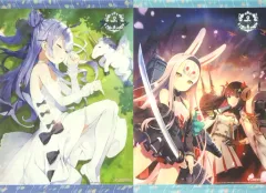 【中古】タペストリー [単品] ユニコーン/島風＆駿河 WスウェードB2タペストリー2本セット 「PS4ソフト アズールレーン クロスウェーブ アニメイト限定セット」 同梱特典