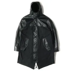 美品 DSQUARED2 ディースクエアード コート サイズ:50 オーバーサイズ フーデッド フィールドコート 異素材 TAFF POLY PARKA 20SS ブラック 黒 アウター シンプルのサムネイル