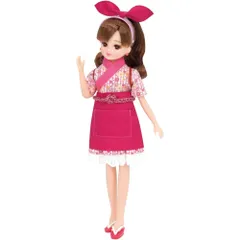 タカラトミー リカちゃん くるくる回転寿司 てんいんさんドレス(服のみ) 着せ替え お人形 おままごと おもちゃ 3歳以上