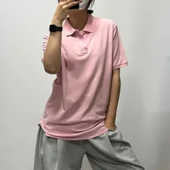 ポロ ラルフローレン カラ― 半袖Tシャツ ピンク L 092305