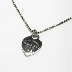 【中古】 ティファニー ロング ネックレス リターントゥティファニー ペンダント ハート シルバー SV 925 rディース