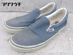 ◇ VANS バンズ サイドゴア スリッポン シューズ サイズ23.5cm ブルー系 レディース 【中古】 【1002801351731】