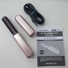 コイズミ KOIZUMI 前髪アイロン コードレス KHR-6420 ミニ ヘアアイロン ピンク