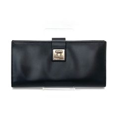 ◆Salvatore Ferragamo◆サルバトーレフェラガモ 二つ折り 長財布 ガンチーニ ブラック
