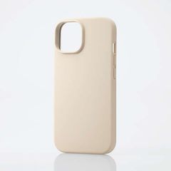 iPhone 15 ハイブリッドケース シリコン カラータイプ (グレージュ)