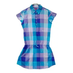 サイズ：M LE COQ GOLF ルコックゴルフ  半袖ワンピース チェック柄 ブルー系 [240101444839] ゴルフウェア レディース ストスト