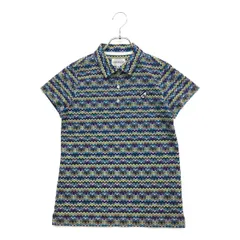 中古 レディース ジャックバニー Jack Bunny!! 半袖ポロシャツ 0(S) 紺 ネイビー  総柄